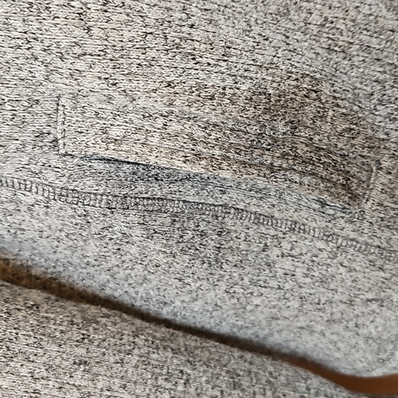 TALBOTS FLEECE MOCKNECK SWEATER COAT GRAY BUTTON DOWN SP PETITE POCKETS LIKE NEW - Picture 5 of 10